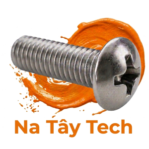 6-32 x 5/8" Bulong Bake Đầu Tròn (inox 18-8ss)